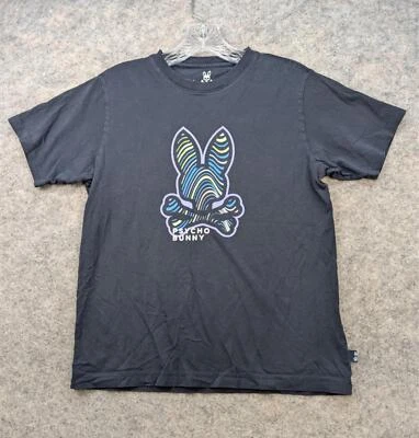 Psycho Bunny Shirt Boys XL Blue Pima Cotton Short Sleeve Graphic Logo Stylish* - Image 1 of 4