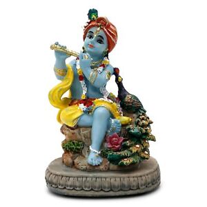 "Hindu Gott Lord Krishna Statue - Krishna Skulptur Murti Idol 4,3"