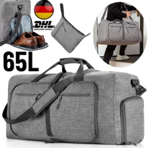 Ultraleicht Sporttasche groß Reisetasche faltbar mit Schuhfach HerrenDamen Griff - Bild 1 von 13