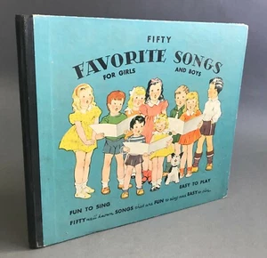 [Janet Laura Scott]   Fifty Songs for Boys and Girls   Grosset and Dunlap  1935 - Picture 1 of 12