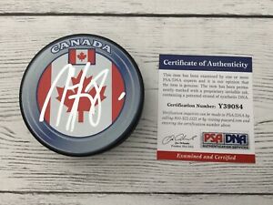 Marc Staal Signed Autographed Team Canada Hockey Puck PSA/DNA COA a