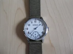 Migma Sailor Marineuhr Herren Aufziehuhr Ziffernblatt weiss 43mm - Bild 1 von 5
