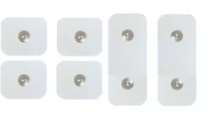 SD 4+2 Electrodos Parches Compatible Cinturon ABS A Ronda Pro Botón Grande - Imagen 1 de 3