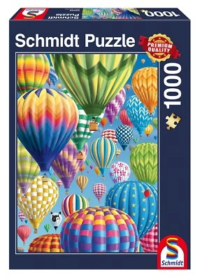 Schmidt Puzzle 1000 Pieces Colorful Balloons in the Sky | Adult Puzzle - Image 1 of 2