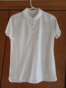Lands End Outfitters weißes Poloshirt Damen Outdoor Größe S - Bild 1 von 3