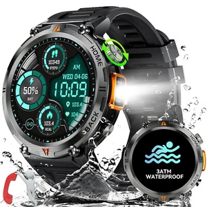 Smartwatch Herren Taktisch Militär Bluetooth Anruf Herren Smartwatch Android - Bild 1 von 18