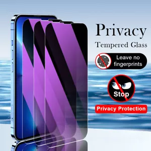 Protector de pantalla de vidrio templado anti luz azul privacidad para Apple iPhone 15 14 - Imagen 1 de 31