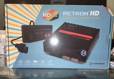 Hyperkin RetroN HD Gaming System Console for Nintendo NES Games - Black CIB - Image 1 of 3
