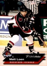 2008-09 Rockford IceHogs Anniversary Set #9 Matt Loen Coon Rapids Minnesota Card