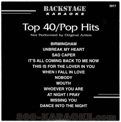 BACKSTAGE KARAOKE CD+G BS3917 CDG POP BEST 12 SONG CELINE HOOTIE BABYFACE MORE - Image 1 of 2