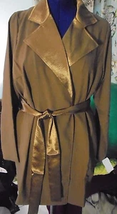 Chaqueta EFFORTLESS STYLE by CitiKnits Talla XL/16 Marrón Bronce NUEVO Busto 46" - Imagen 1 de 10