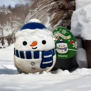Manny el muñeco de nieve malvavisco azul 4" de Kellytoy - Imagen 1 de 3