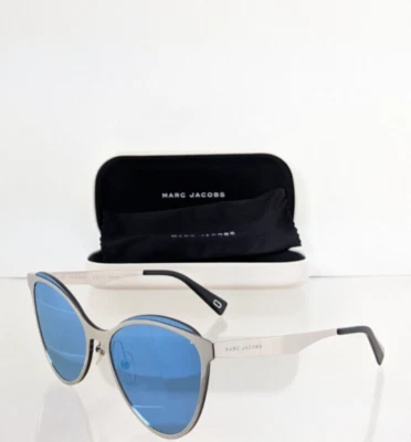 Nuevas lentes azules auténticas Marc Jacobs 198/S 0103J marco plateado 99 mm 198 Foto 1 de 3