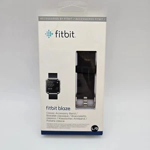 FitBit Blaze Classic Accessory Band Replacement L/G Black w/ USB Dongle - Picture 1 of 2