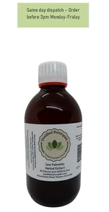 Saw Palmetto Herbal Extract – 325ml - In Glass UV Resistant Bottle - Picture 1 of 6