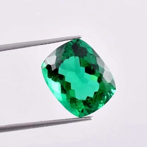 Flawless Natural 15 x 13 Green Zambian Emerald Loose Gemstone (GIT) Certified) - Picture 1 of 6