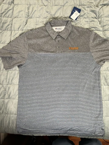 New men’s Large Florida A&M University Famu polo shirt Cover