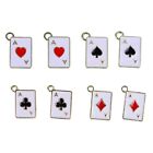 Metal Heart Poker Card Charms  DIY Jewelry Making