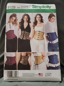 S8129 Sewing Pattern Misses' EASY Corsets Sizes 14-22 Simplicity 8129 OOP Rare - Picture 1 of 2