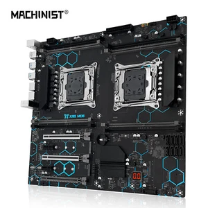 Placa madre servidor LGA 2011-3 X99 doble CPU DDR4, M.2, LAN doble, SATA 3.0 USB 3.0 - Imagen 1 de 18