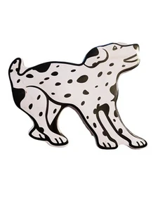 Dalmatian Dog Shaped Tin EMPTY William Sonoma 2017 perfect dog treat container - Picture 1 of 4