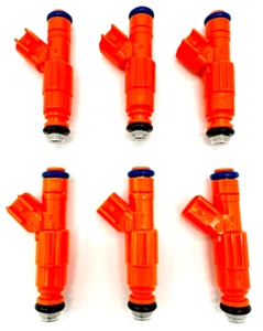 Bosch Upgrade 4 Hole Fuel Injector Set NEW X 6 fits Dodge Jeep 3.7L 04-12 - Picture 1 of 4