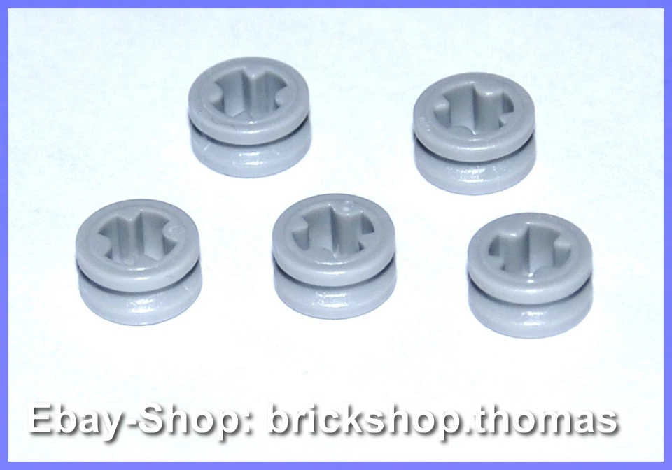Lego Technic 5 x Stopper 1/2 Technik - 4265c Bush Light Bluish Gray - NEU / NEW - Bild 1 von 1