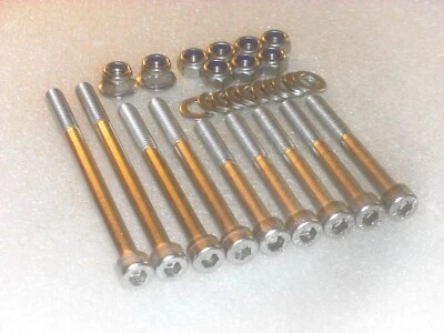 Honda CB125 CT125 TL125 SL125 Soportes de motor 18x Kit de pernos y tuercas Allen de acero inoxidable Foto 1 de 3