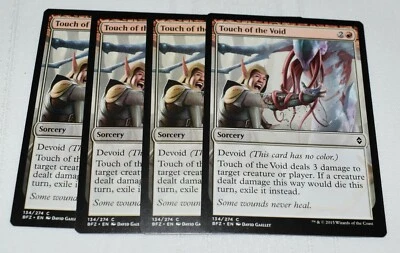 Magic card: 4x Touch of the Void, Red Common Sorcery, Battle for Zendikar  - Image 1 of 2