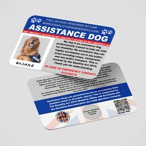 Tarjeta de Assistance Dog Law con código QR AD28 - Imagen 1 de 9