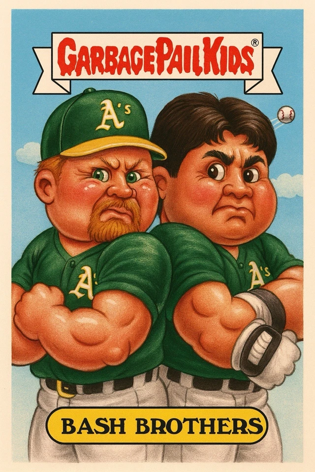 Personalizado GPK Bash Brothers Canseco McGwire Oakland A’s MLB Foto 1 de 1
