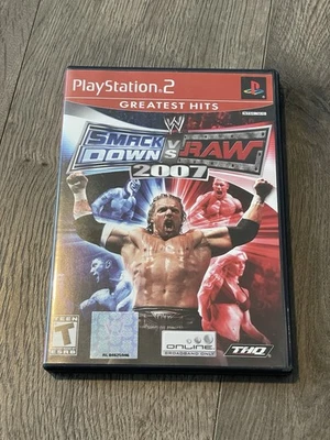 WWE SmackDown vs. Raw 2007 PS2 (Sony PlayStation 2, 2006) Complete CIB Tested - Image 1 of 4