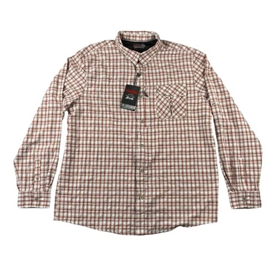 Wrangler Outdoor Mens Tall XLT Plaid Lightweight Breathable Button Down Shirt - Image 1 of 4