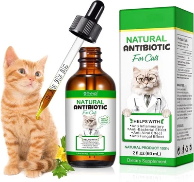 NP- Natural Antibiotics for Cats 60Ml | All-Natural Cat Antibiotic Supplement - image 1 of 4
