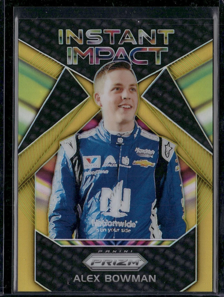 2018 Panini Prizm Racing NASCAR Alex Bowman Gold Refractor /10 II-14 Rookie RC - Image 1 of 2