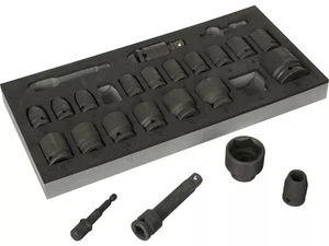Empty Halfords Advanced 22 Piece 1/2" Impact Socket Set Modular Foam Tray EMPTY - Picture 1 of 2