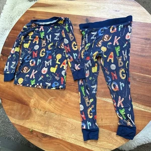Little Sleepies 18-24M Alphabet Friends Bamboo Long Sleeve Two Piece Pajamas - Picture 1 of 4
