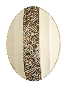 Leuchte Wandlampe Zara Handgefertigt in Bali Naturmaterialien Cocosfaser, -ringe - Bild 1 von 19