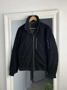 Allsaints Wool Jacket Bomber Black Size: M - Picture 1 of 15