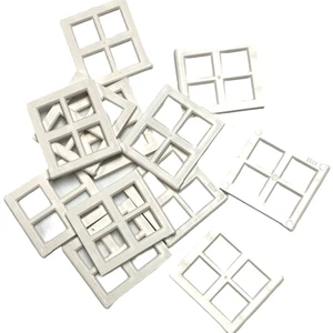 Lego White Window Panel 2x4x3 - 12 Piece Set - New - A376 - Picture 1 of 4
