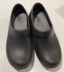 Crocs Neria Pro II Works Clogs Slip Resistant Nurse Shoes 7 Comfort Black - Picture 1 of 11