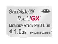 SanDisk RapidGX 1GB Memory Stick PRO Duo Card - SDMSGX3-1024-A10