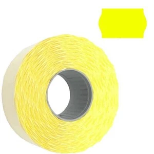 PE166= 1 Rolle a 1.100 Etiketten 26x16 leuchtgelb ablösbar Preisetiketten Preis - Bild 1 von 1