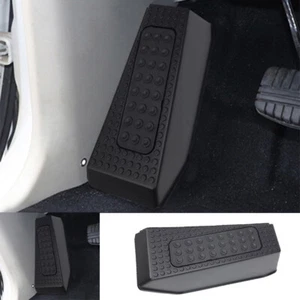 For Mitsubishi Pajero Montero 06-19 Matte Black Footrest Pad Pedal Cover Trim 2X - Picture 1 of 14