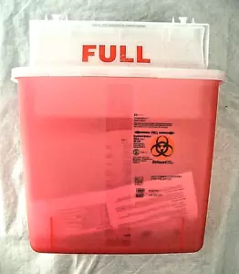 Contenitore Covidien SharpSafety con coperchio controbilanciamento capacità 5 quarti-8507SA - Foto 1 di 2