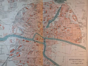 1885 - Copenhagen Denmark - Vintage Geography Map ORIGINAL 11.5 x 9.5" - C21-2 - Picture 1 of 6