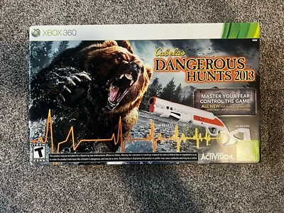 Cabela's Dangerous Hunt 2013 Xbox 360 Wireless Controller And Game Brand New - Image 1 of 2