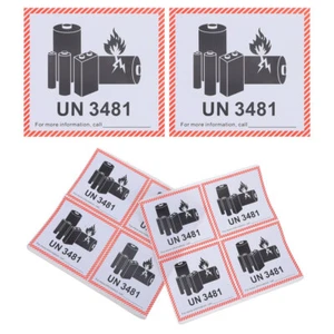 100 Sheets Lithium Batteries Labels Warning Labels Shipping Caution Labels UK - Picture 1 of 12