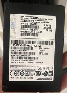 Samsung PM1633a 7.68TB 2.5" SAS 12G/s SSD 01EJ993 MZILS7T6HMLS-000M3 IBM Version - Afbeelding 1 van 1