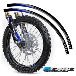 19 & 21 INCH DIRT BIKE RIM PROTECTORS WHEEL DECALS TAPE GRAPHICS MOTORCYCLE - Picture 1 of 1